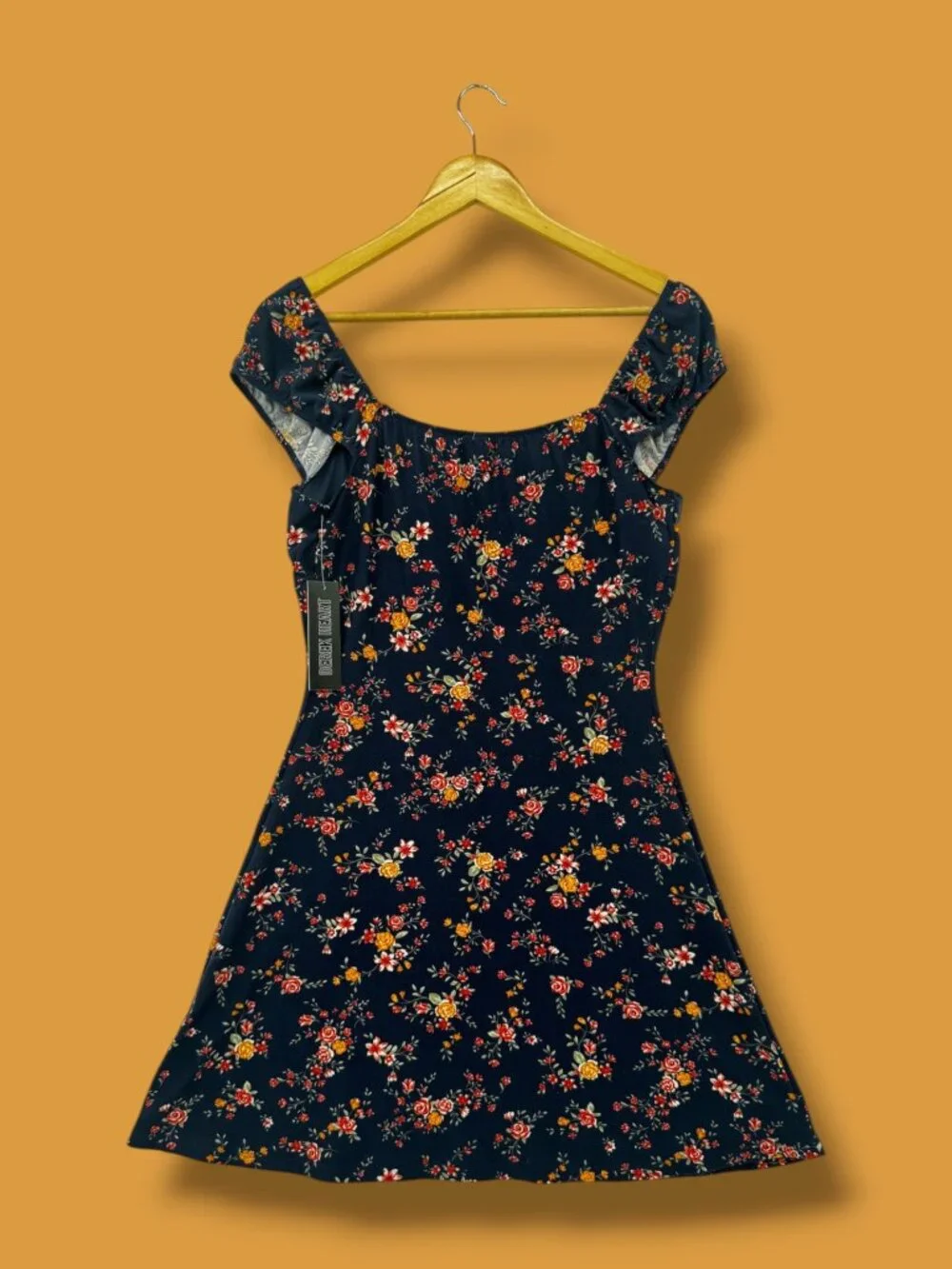 Derek Hart Blue Floral Sundress w/ Support - Picture 5 of 6